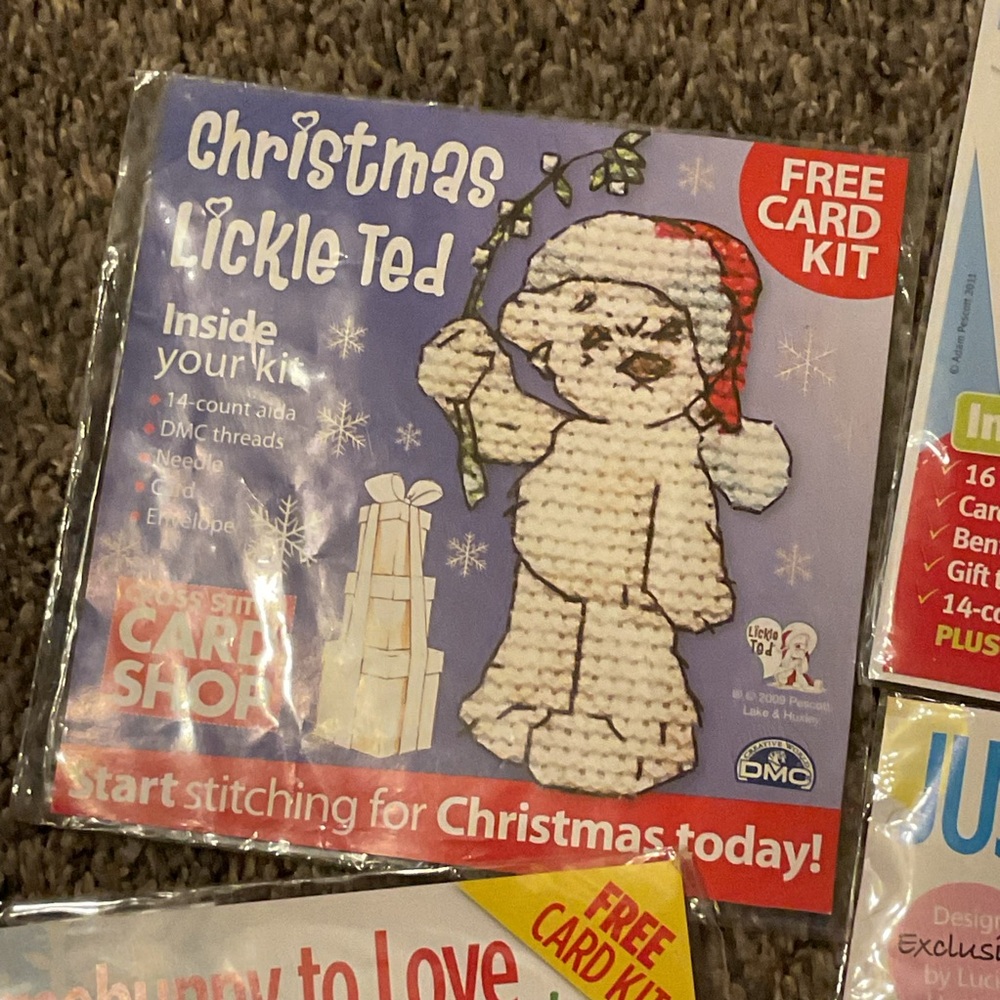 Lot of 7 Cross Stitch Card Kits - Includes Christmas, Disney - Picture 7 of 9
